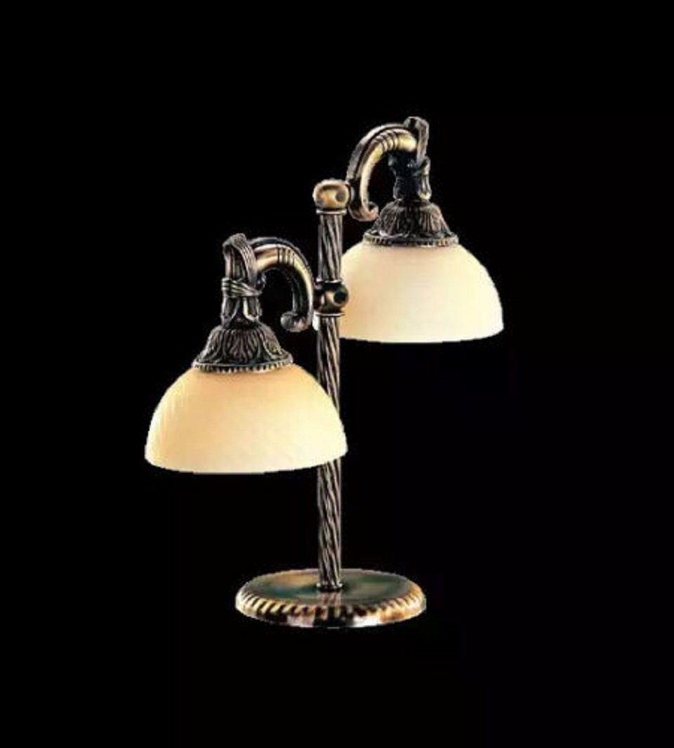 JVmoebel Europe Funktionen, Made Tischleuchte Gold Tischlampe wechselbar, Beige Keine Lampen Leuchtmittel Lampe Glas, Tischleuchte Art Tisch in