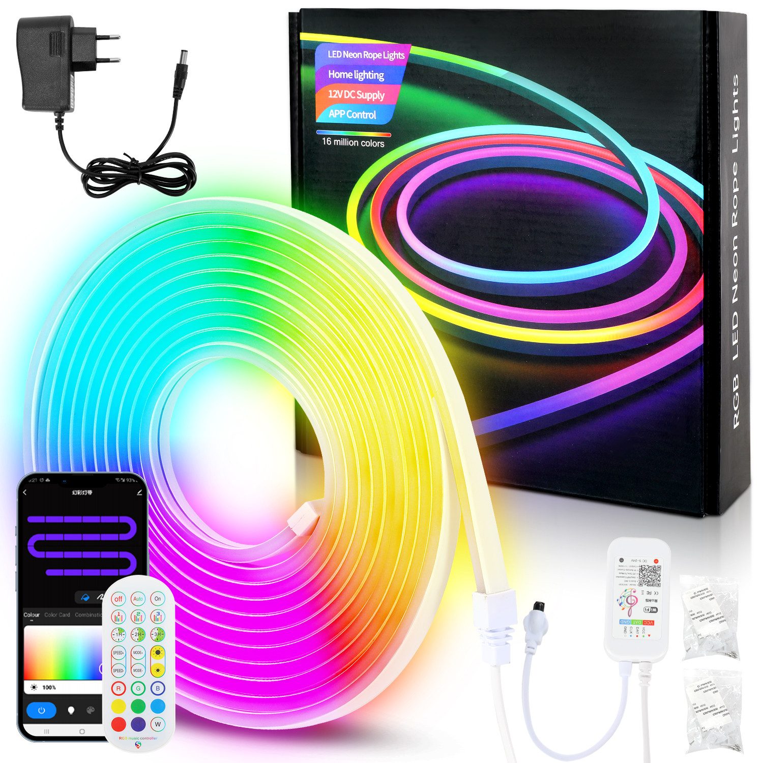 Clanmacy LED-Streifen 10M Neon LED Streifen günstig online kaufen