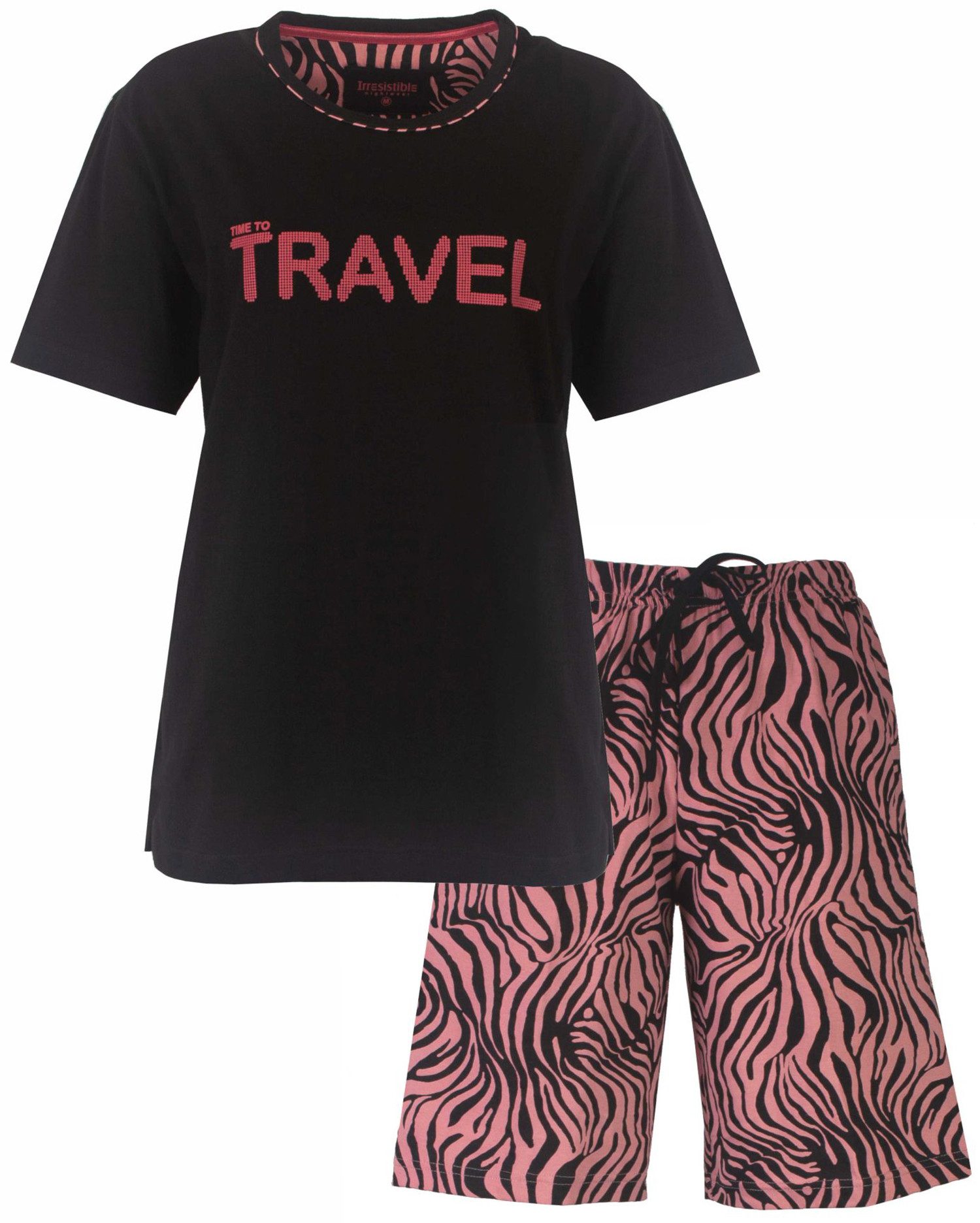 Irresistible Schlafanzug Damen Pyjama kurz (2 tlg) Baumwolle
