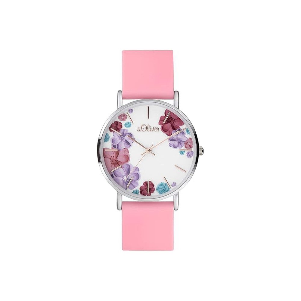 s.Oliver Quarzuhr s.Oliver Armbanduhr mit Silikonarmband SO-4078-PQ, s.Oliv günstig online kaufen