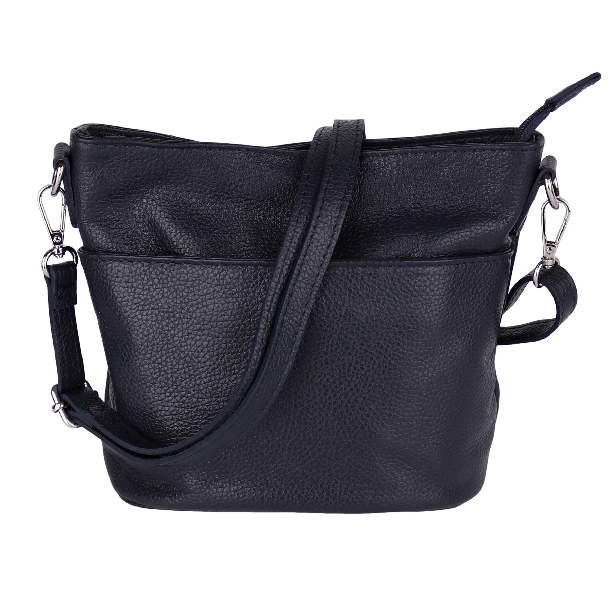 Umhängetasche Damen, Crossbody Bag, Echtleder Made in Italy