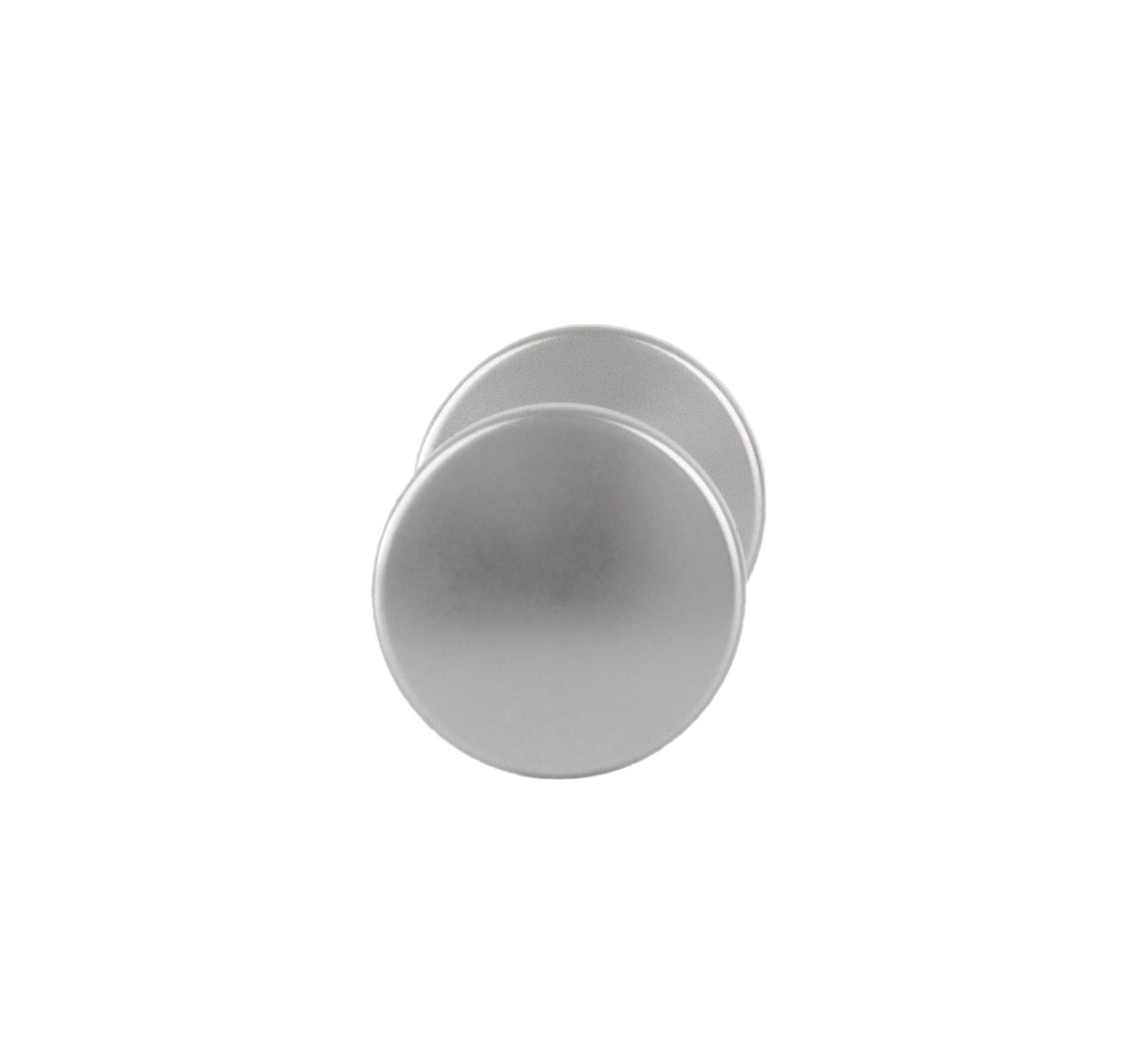BigDean Türknauf aus Aluminium silber Türbeschlag Drehknopf, Knauf außen, Packung, 4-tlg., Türknauf, Einfacher Türknauf, Katzensicher, Eloxiertes Alumium – Bild 4 von 5