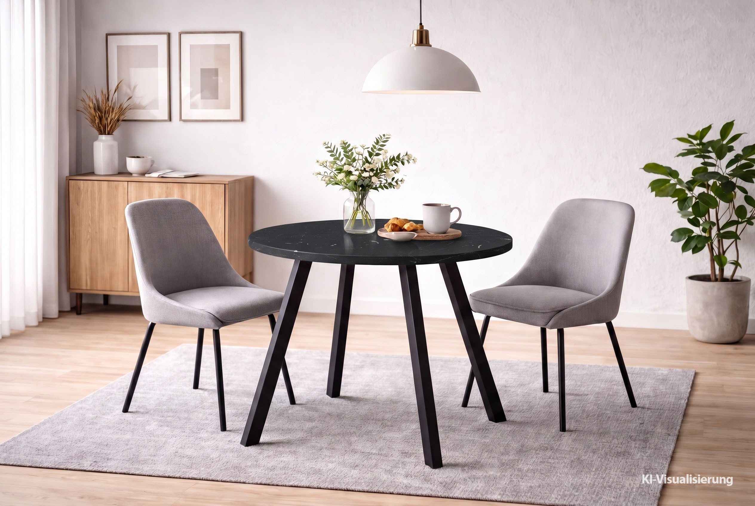 Mäusbacher Bistrotisch Big Bistro Metall, Runde Platte Ø 70 cm H 75 cm
