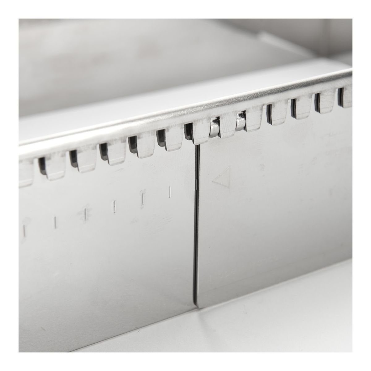 de Buyer Backform Patisserie, Backrahmen rechteckig 21,5x11,5 cm / verstellbar bis 40 cm -