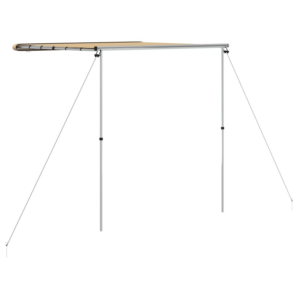vidaXL Markisenvorzelt Wohnwagen-Markise 2,4x2x2,15 m Beige, (1 tlg)