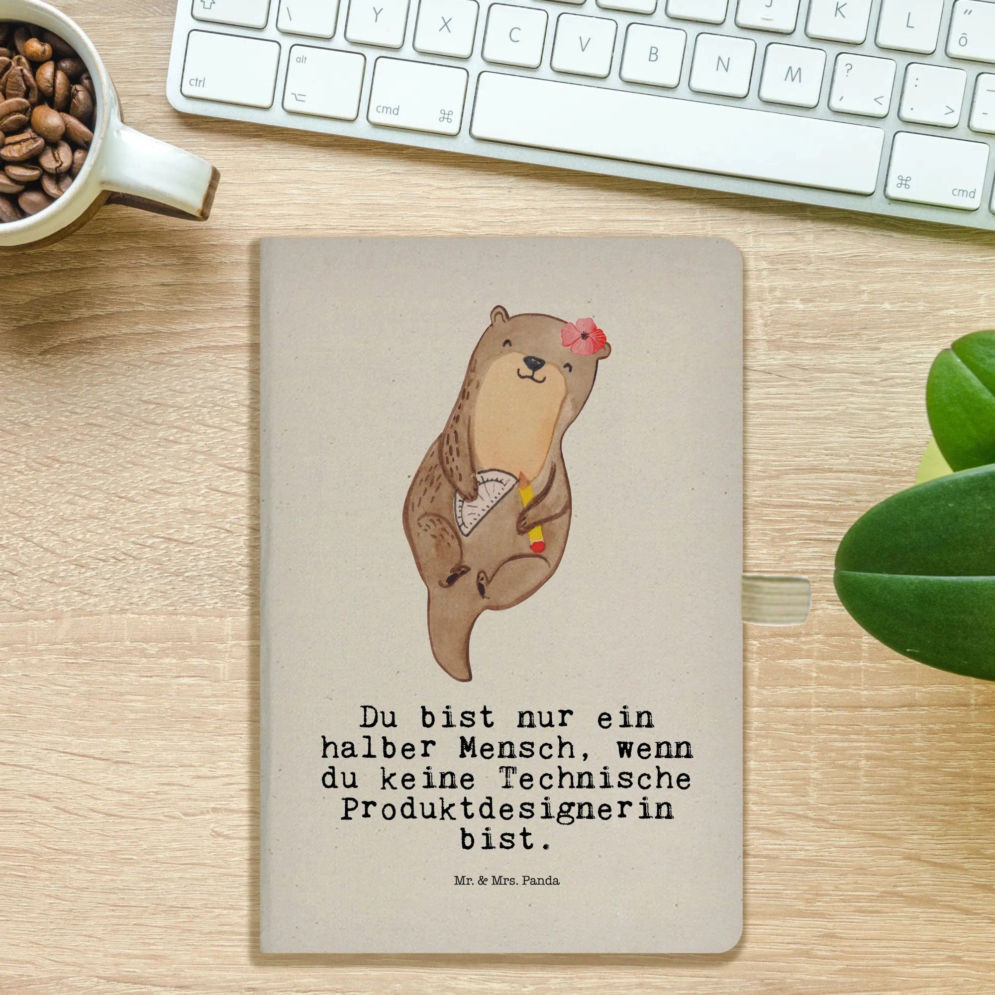 Thumbnail - Mr. & Mrs. Panda Notizbuch Technische Produktdesignerin Herz - Transparent - Geschenk, Journal A Mr. & Mrs. Panda, Kreat...