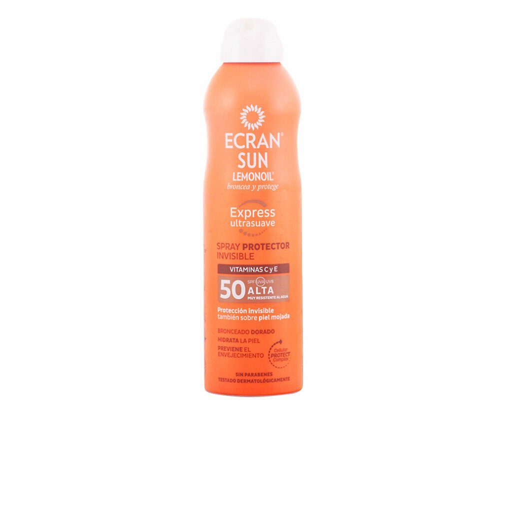 Ecran Sonnenschutzcreme Sun Lemonoil Protect Invisible Spray Spf50 250ml