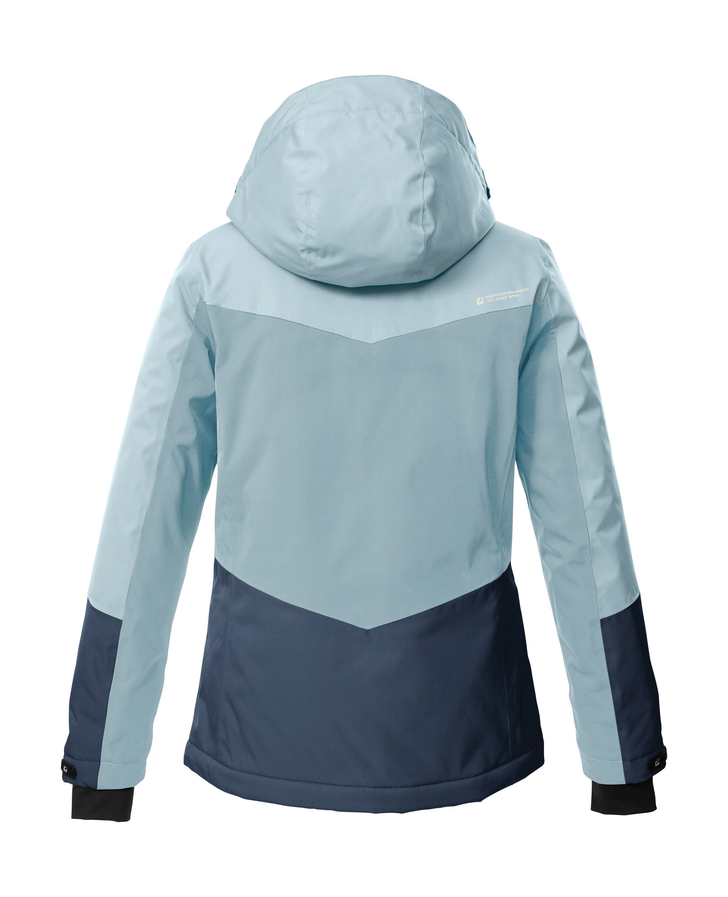 Killtec Skijacke KSW 196 GRLS SKI JCKT Wasserdichte, atmungsaktive Skijacke mit Colourblock-Design