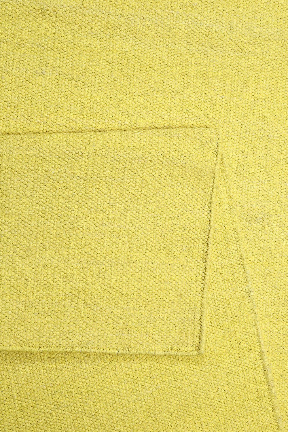 gelb mm, rechteckig, Höhe: Flachgewebe Baumwolle, einfarbig aus 5 Rainbow Esprit, Kinderzimmer, Kelim, Teppich 100% Wohnzimmer,