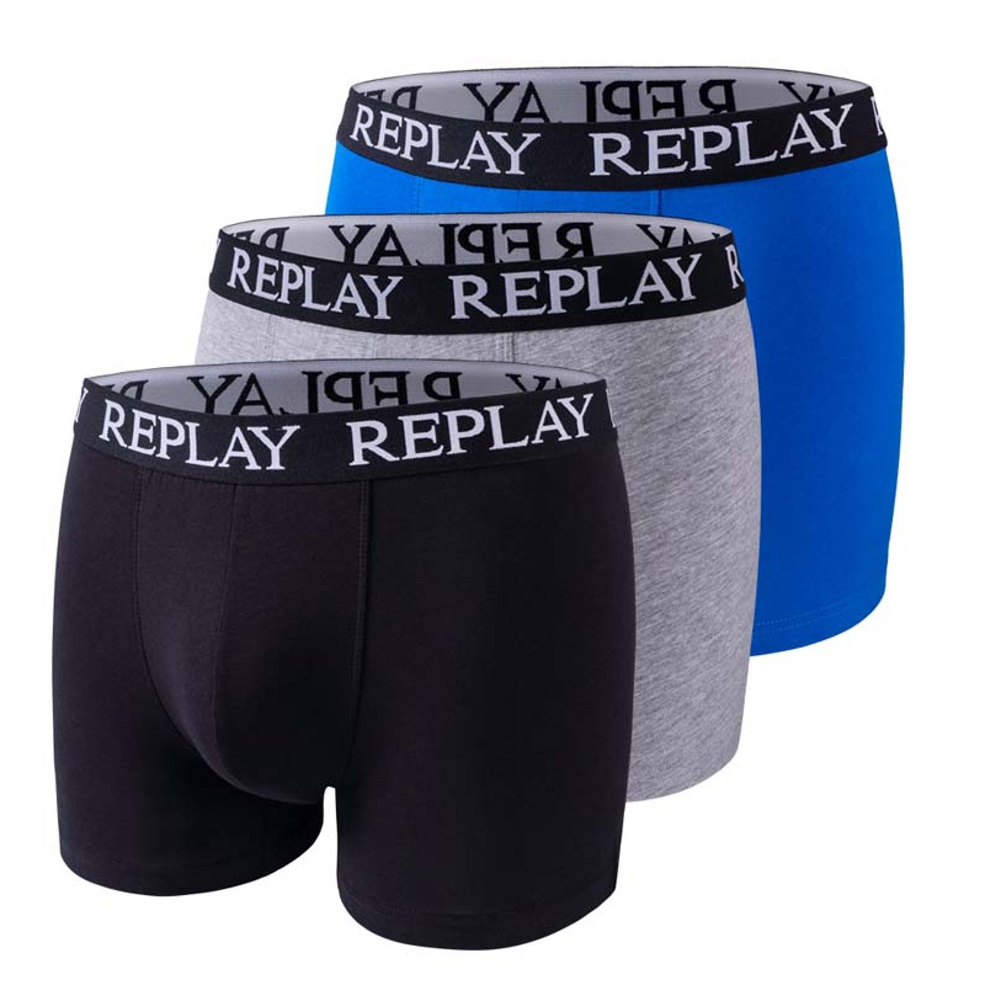 Replay Boxer Herren Boxershort 6er Pack Baumwollmischung (Packung, 6er Pack)
