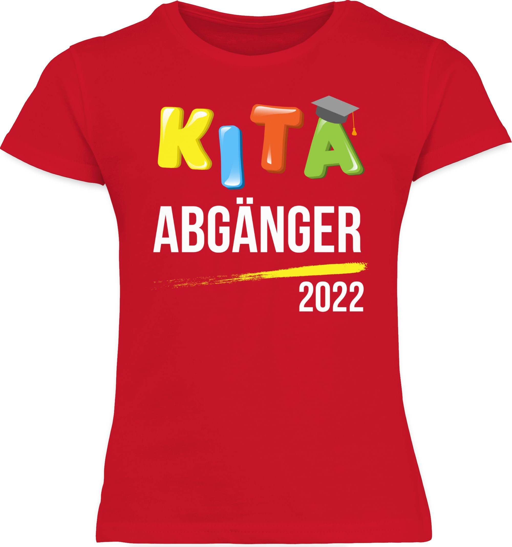 Kinder Kids (Gr. 92 -146) Shirtracer T-Shirt Kita Abgänger 2022 bunt - Schulkind Einschulung und Schulanfang - Mädchen Kinder T-