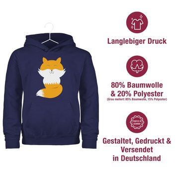 Shirtracer Hoodie Süßer Fuchs Tiermotiv Animal Print