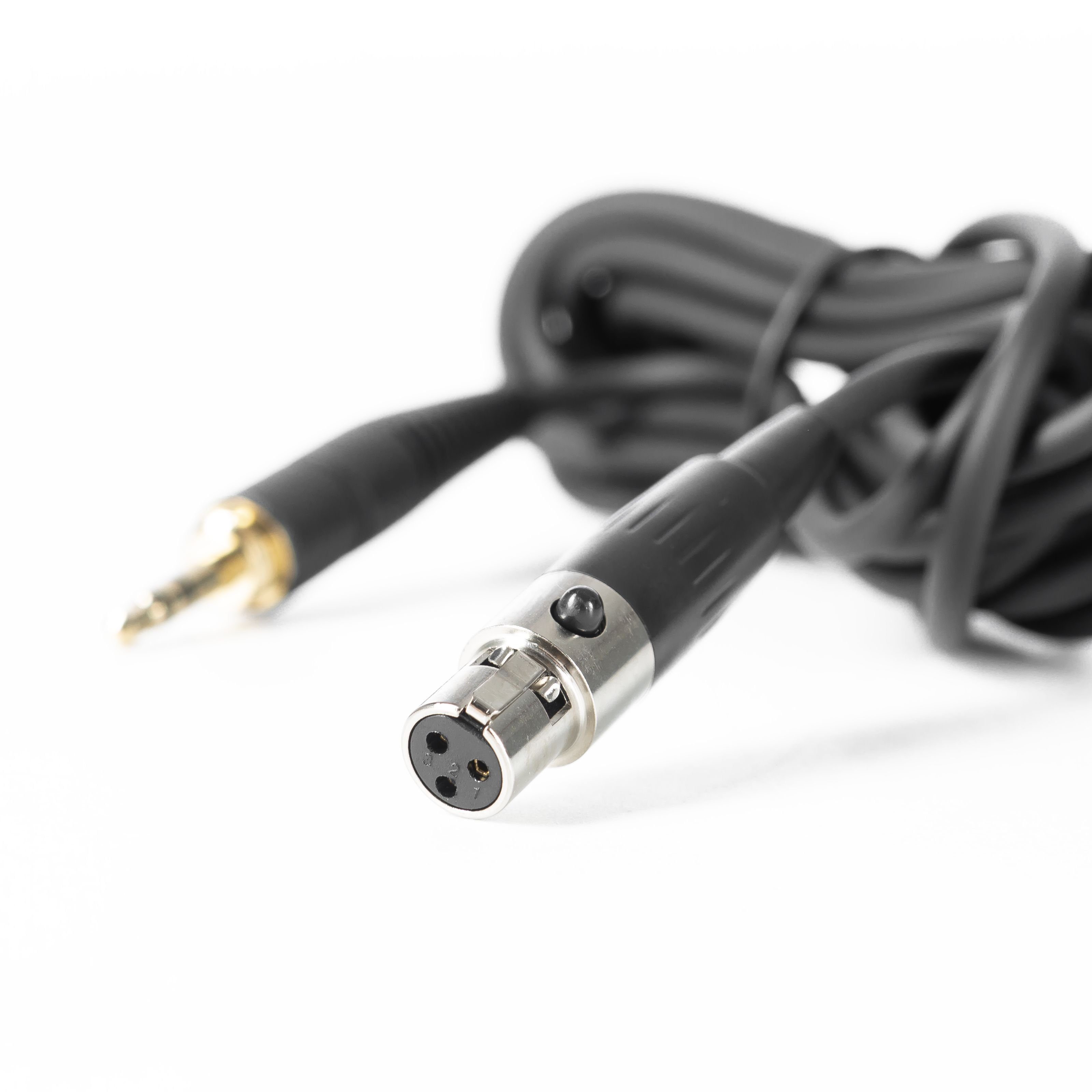 FAME Kopfhörer (Audio Kopfhörerkabel, Mini XLR, 3m, Schwarz, Miniklinke 3,5 Stereo)