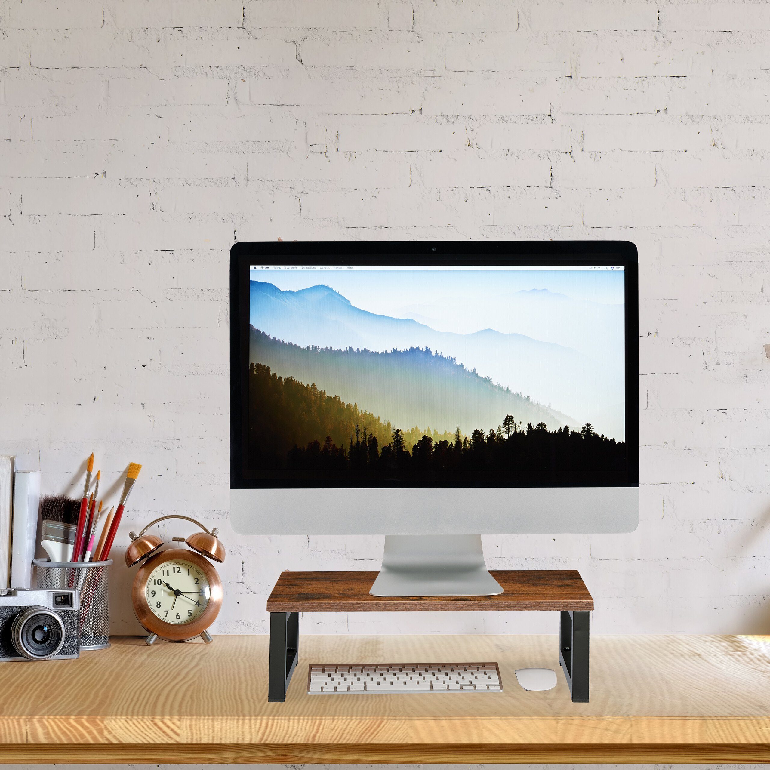 relaxdays Monitorständer im Industrial-Design, (1-tlg., XL) – Bild 5 von 5