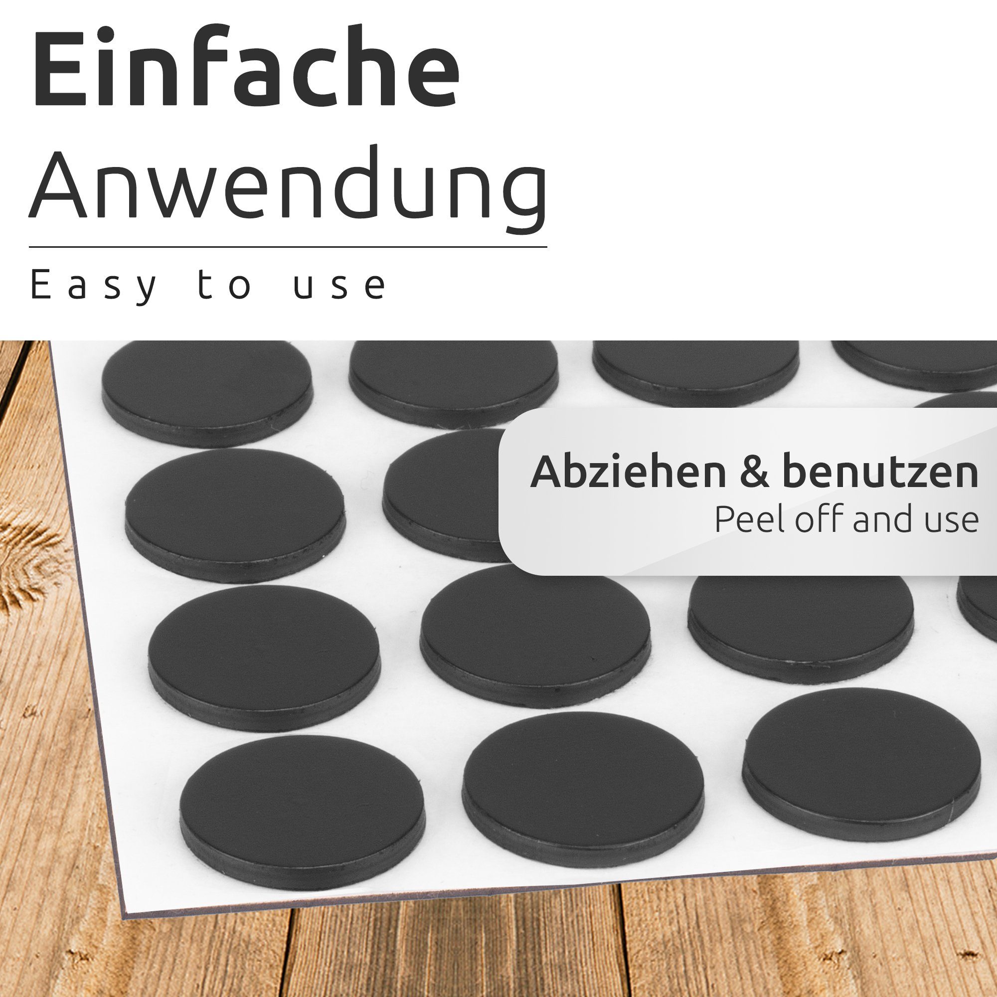 ECENCE Magnet 70x Magnet-Plättchen Ø18x2mm selbstklebend (70-St) – Bild 5 von 5