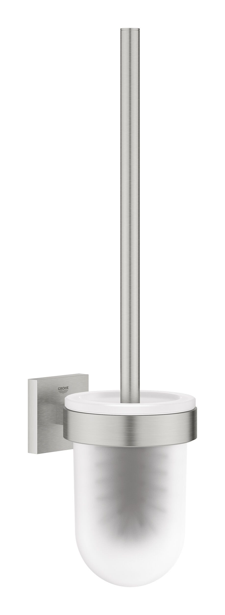 Grohe WC-Garnitur Start Cube, Toilettenbürstengarnitur - Supersteel