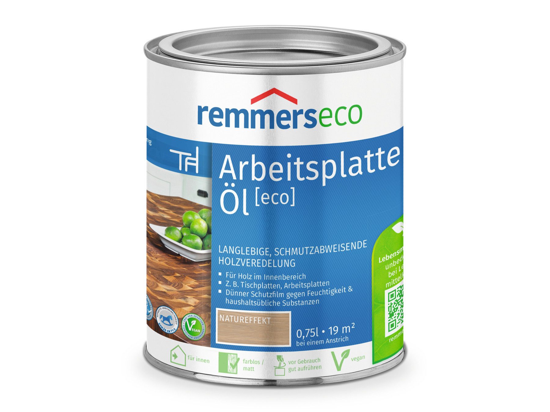 Remmers Hartholzöl Arbeitsplatten-Öl [eco] farblos 0,75 Liter