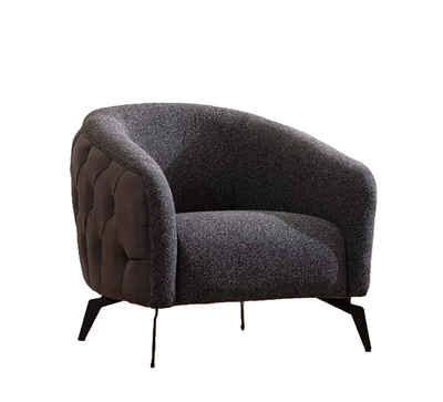 JVmoebel Sessel Design Sitzer Luxus Sessel Relax Textil Modern Relaxsessel Sofort (1-St), Made in Europa