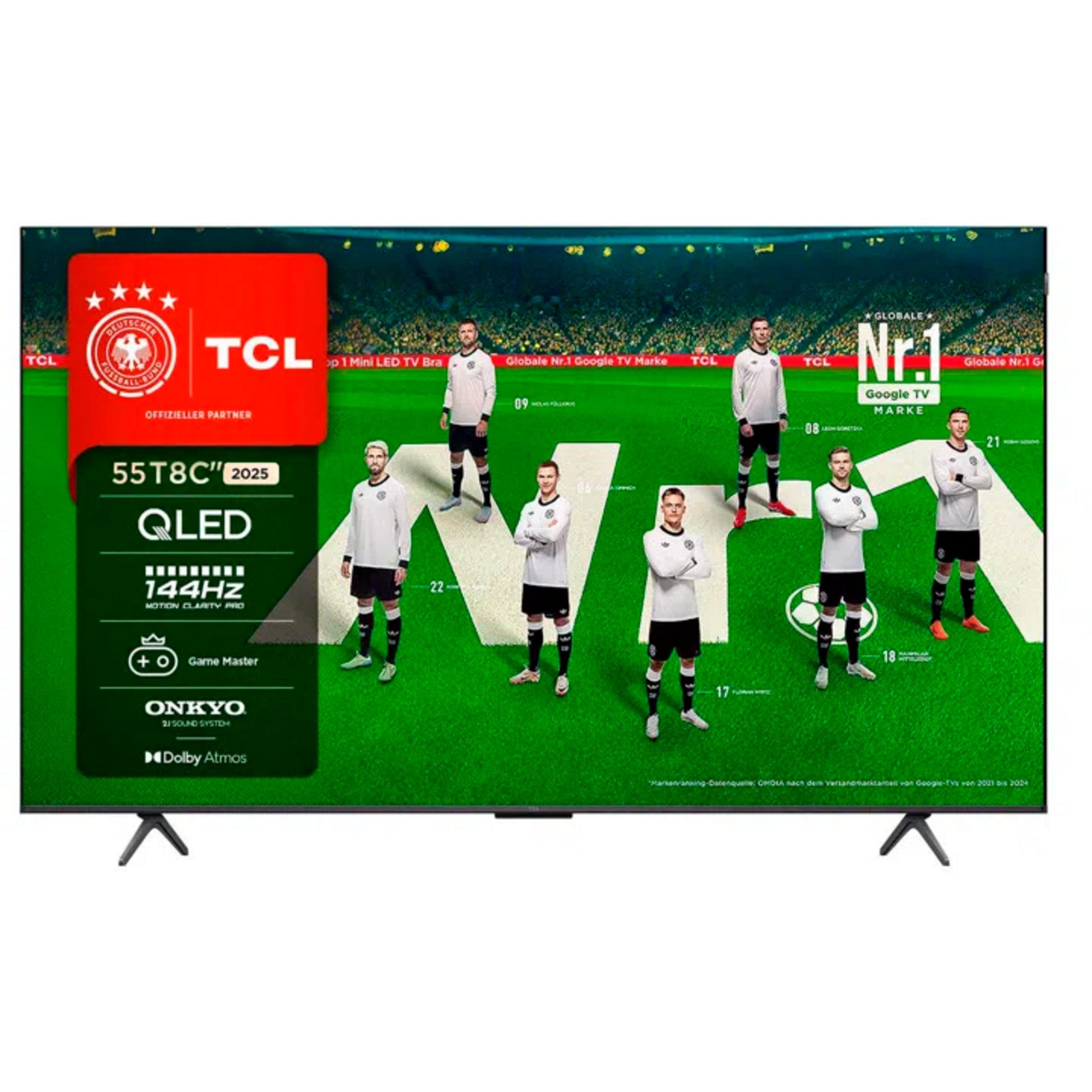 TCL 55T8C LED-Fernseher (55 Zoll, 4K Ultra HD, Ja)