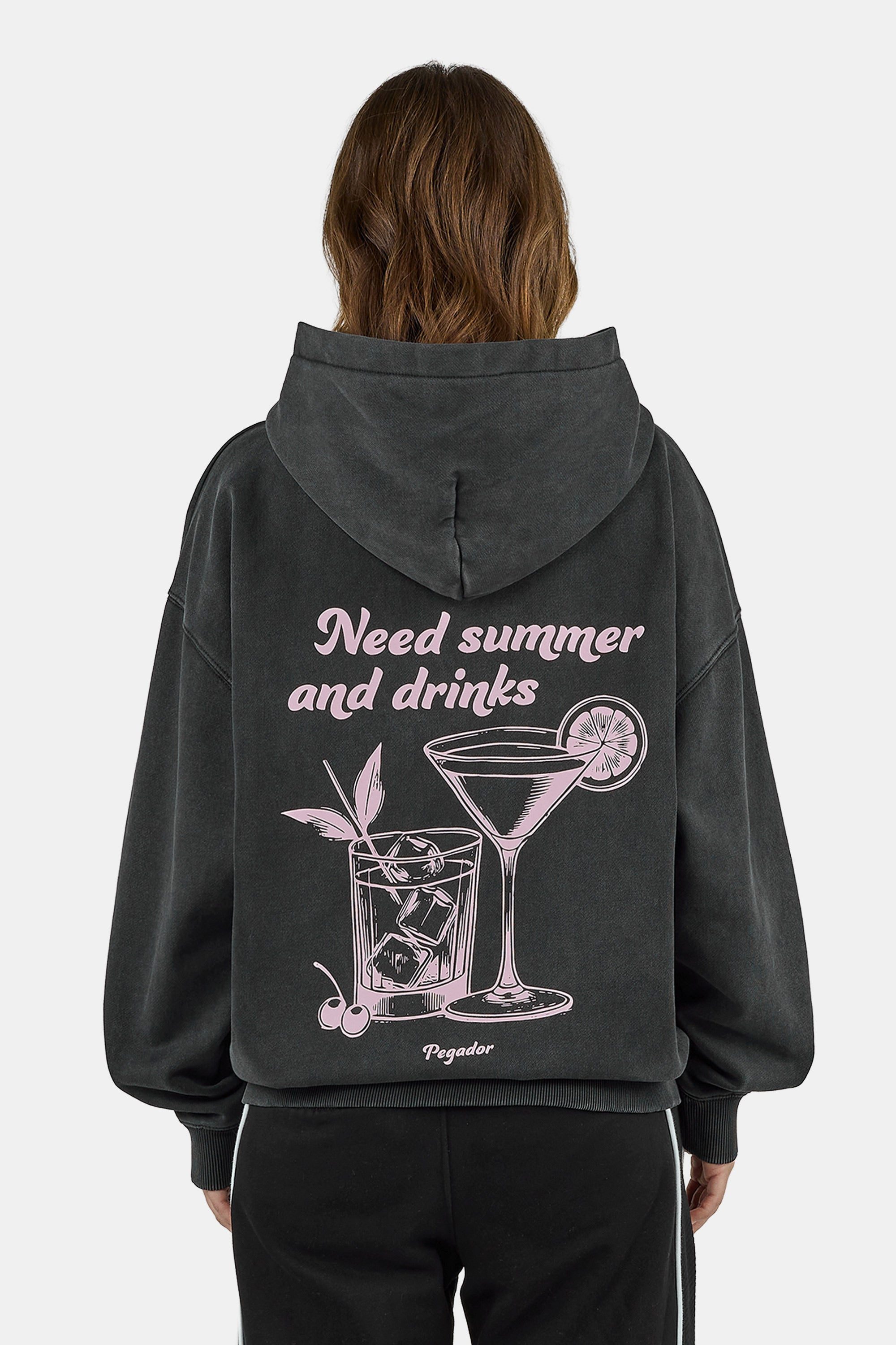 PEGADOR Kapuzensweatshirt Brielle Oversized Hoodie Baumwollmischung, oversize