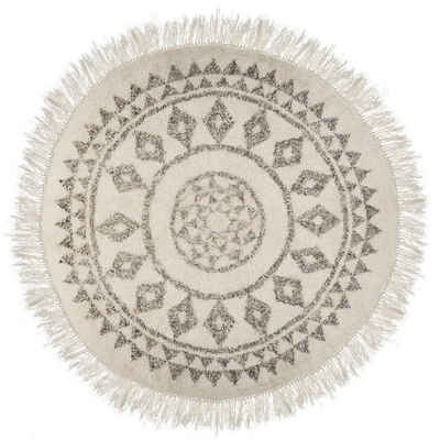 Teppich ethnisches Muster, Atmosphera Créateur d'intérieur, rund, Höhe: 10 mm