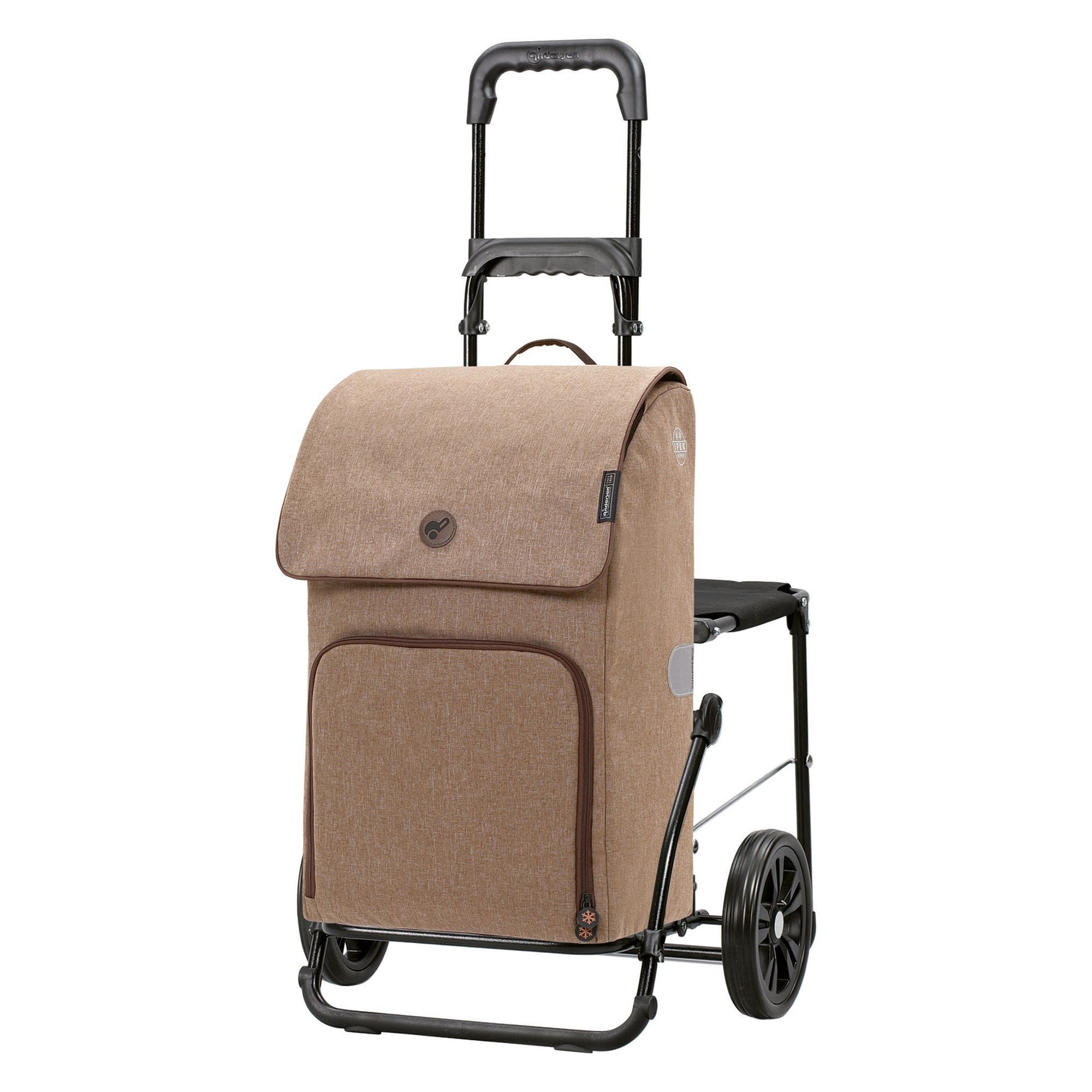 Andersen Einkaufstrolley Komfort Shopper Ipek Maxi, 45 l, Kühltasche/-fach