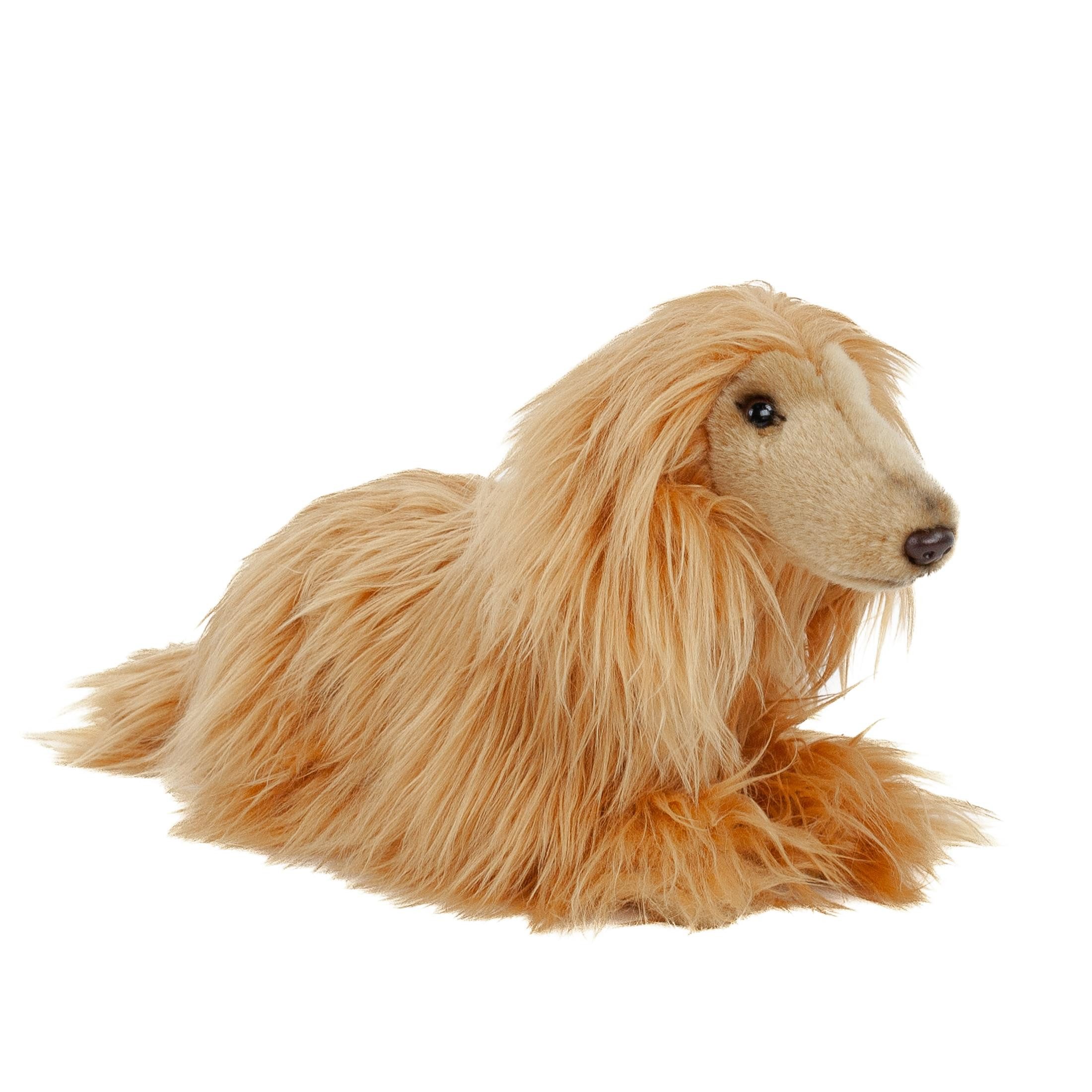 Teddys Rothenburg Kuscheltier Windhund braun liegend 32 cm Plüschhund (Bernhardiner Hund sitzend 40cm (mit Schwanz), Plüschbernhardiners)