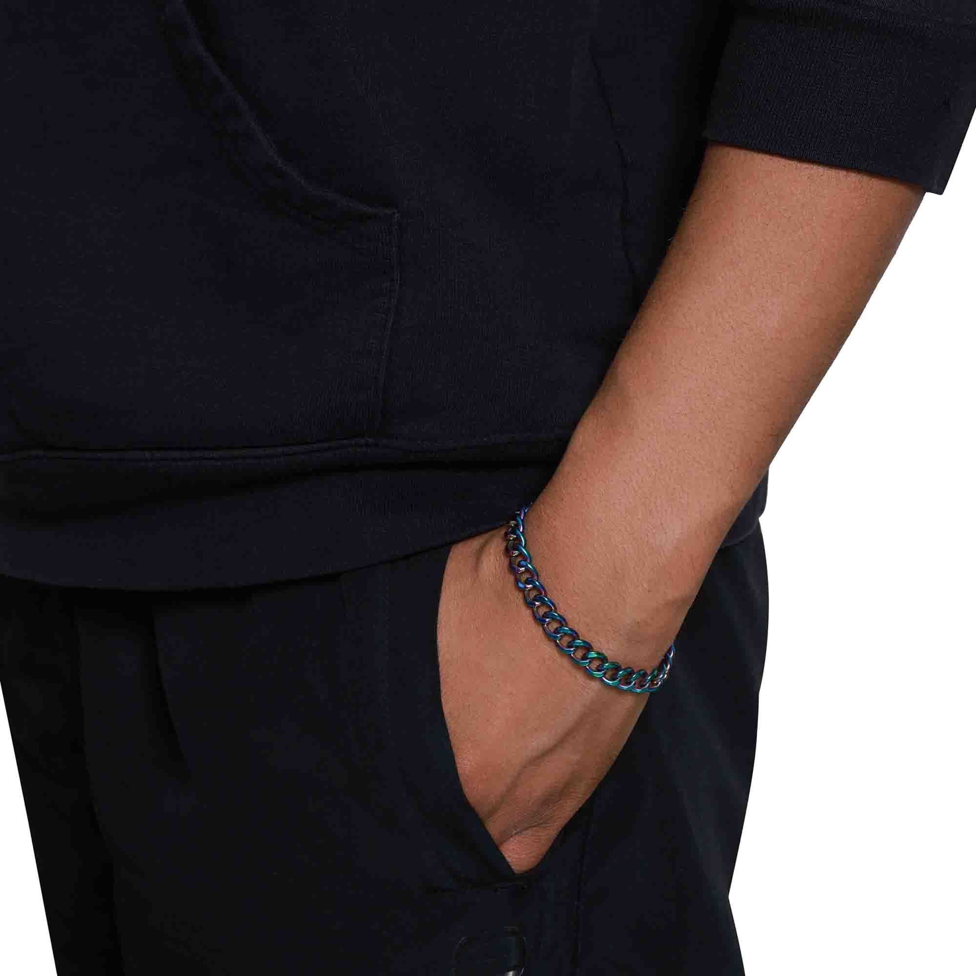 Verlängerungskette inkl. Armkette (Armband, Heideman mit Armband multicolor Geschenkverpackung), Miller Herren