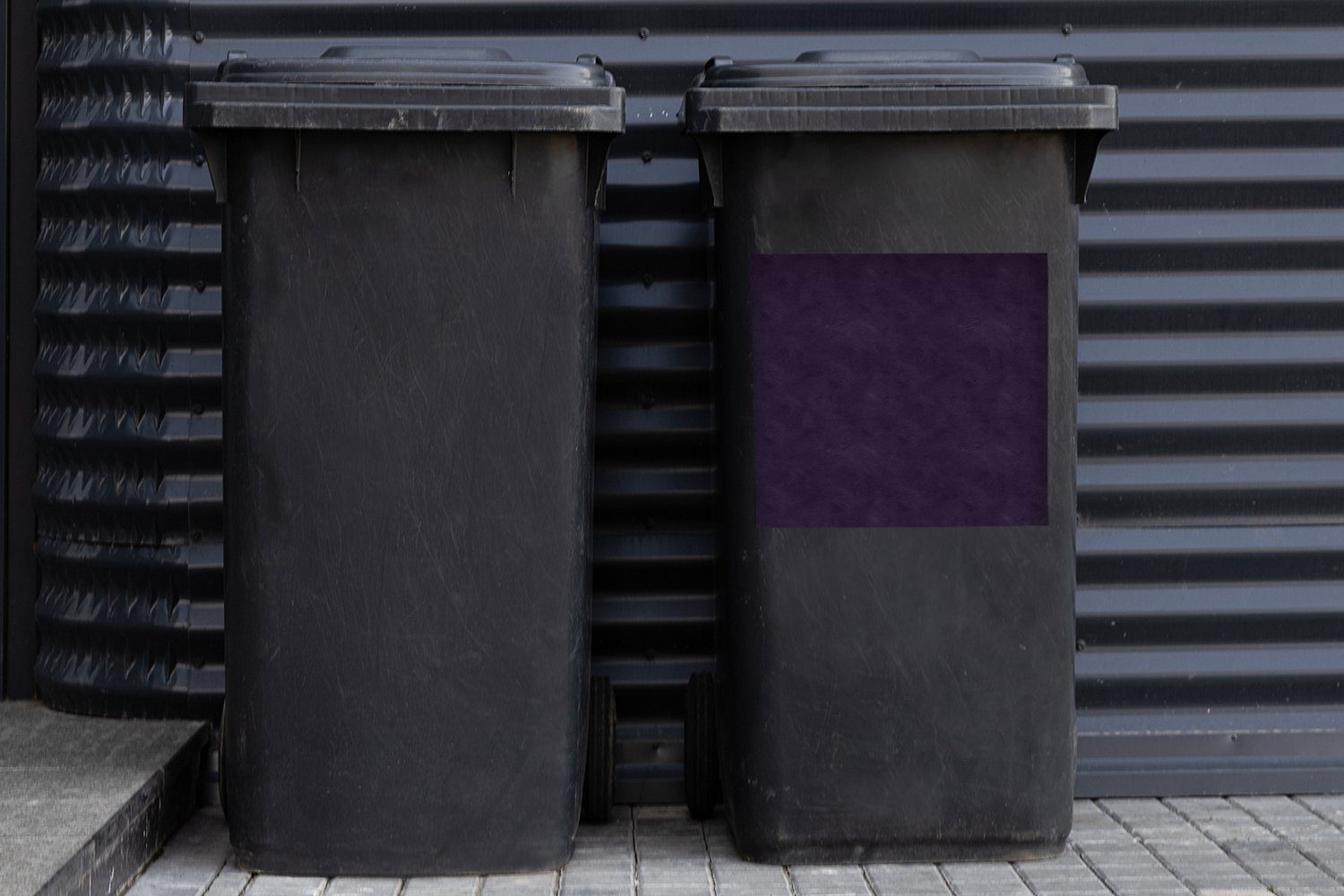 Leder Mülltonne, Sticker, - Tierhaut (1 Abfalbehälter Container, St), Textur Mülleimer-aufkleber, Wandsticker - MuchoWow