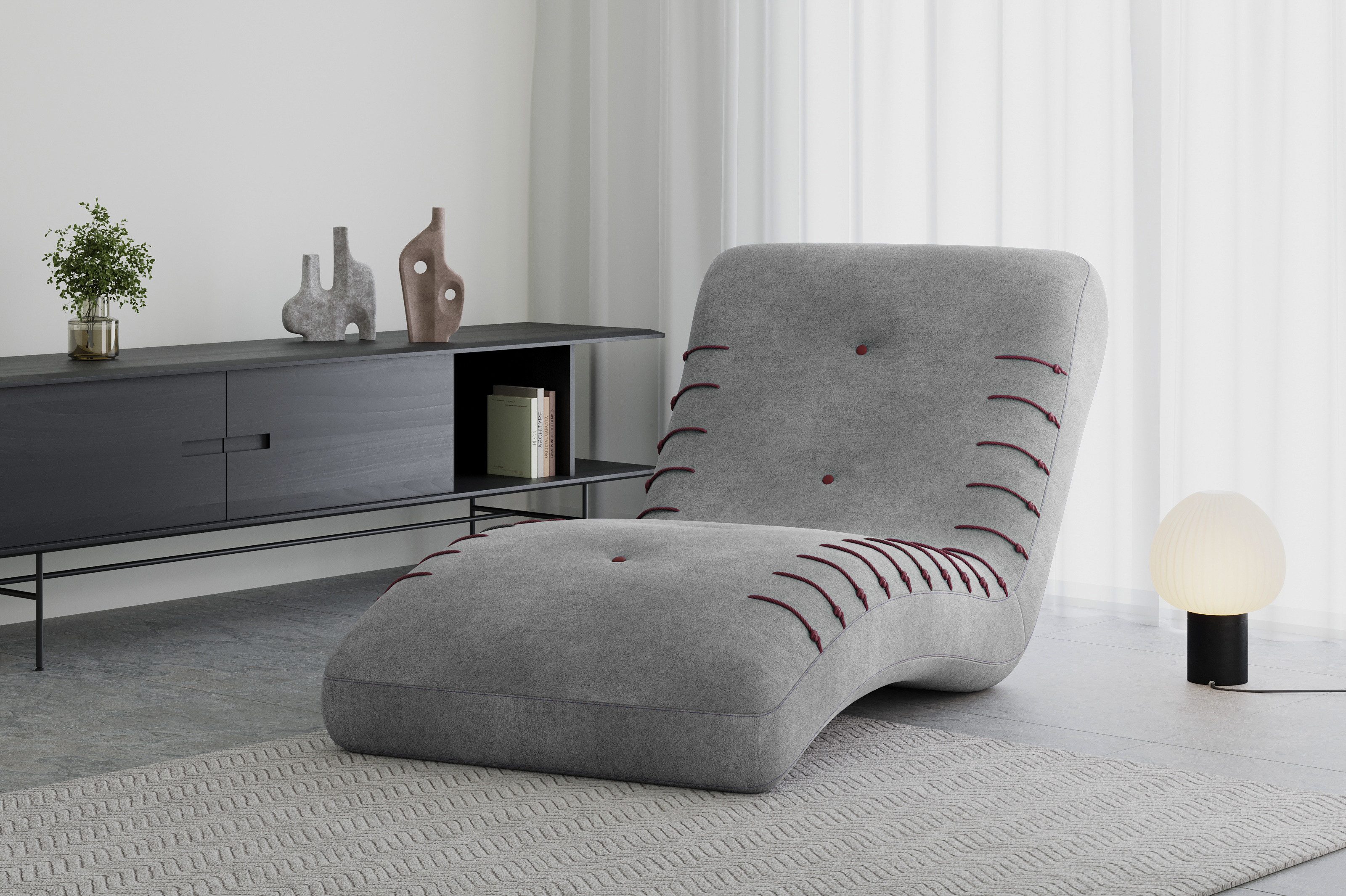 MOEBLO Chaiselongue SPLINE, – Sitz- und günstig online kaufen