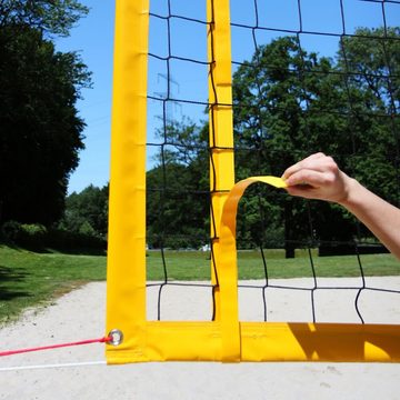 Funtec Volleyballnetz Beachvolleyball-Antennengarnitur Plus, Für Außenplätze und Hallensport (indoor und outdoor)