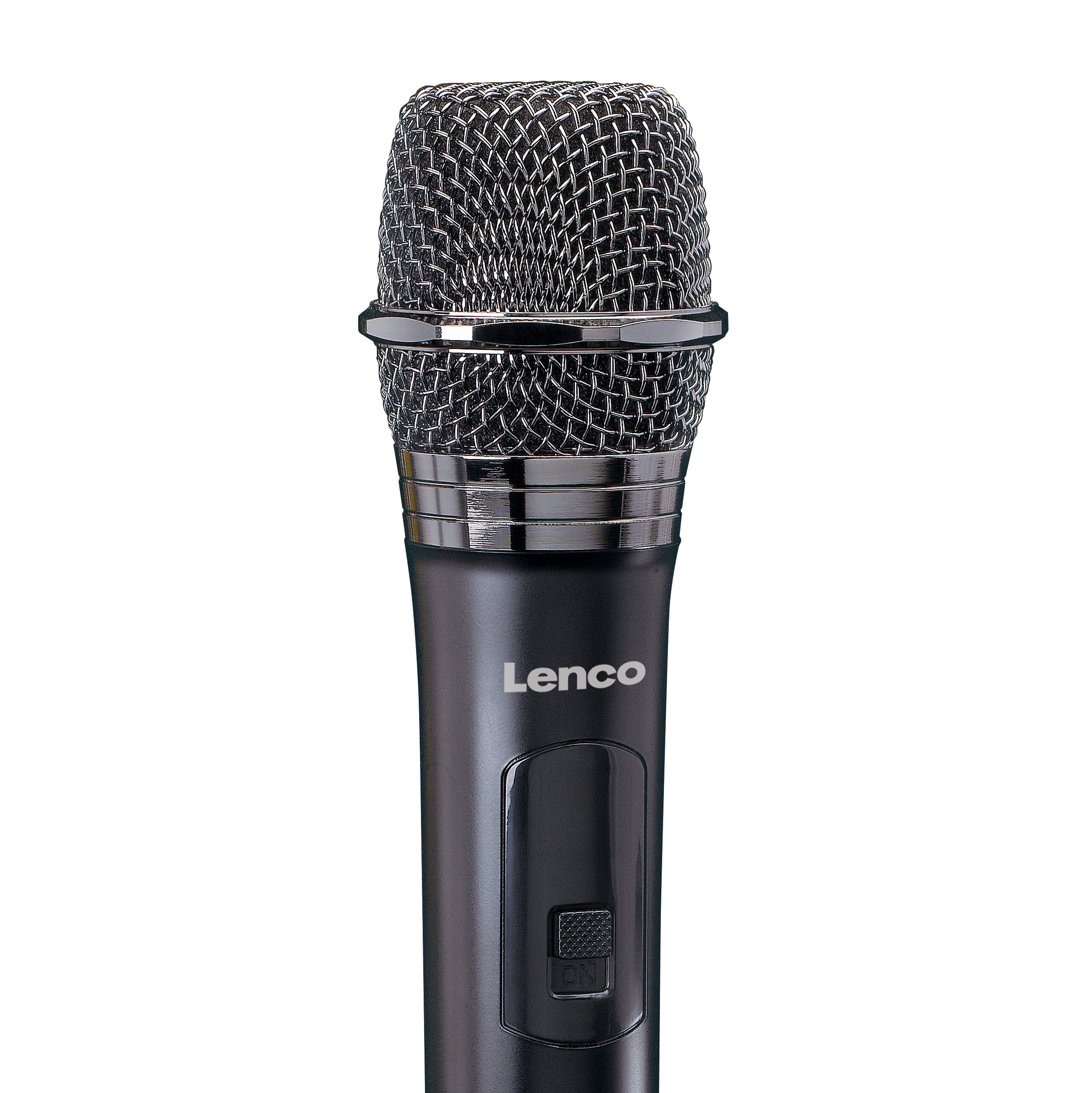 Lenco Mikrofon MCW-011BK (1-tlg), 15m Signal, Plug-and-Play, 6 Std. Akku inkl. AA-Batterien & Empfänger