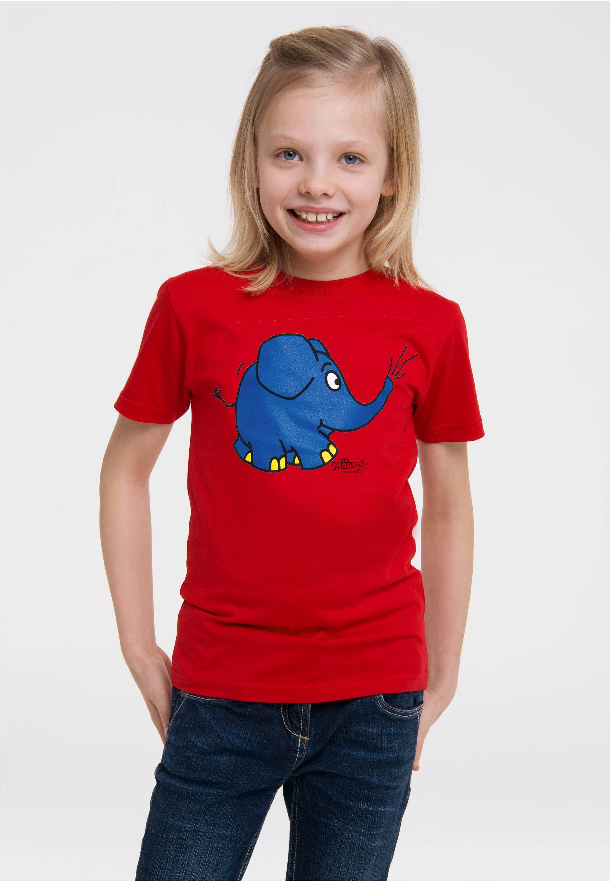 LOGOSHIRT T-Shirt Sendung mit der Maus - Elefant Törö mit coolem Print