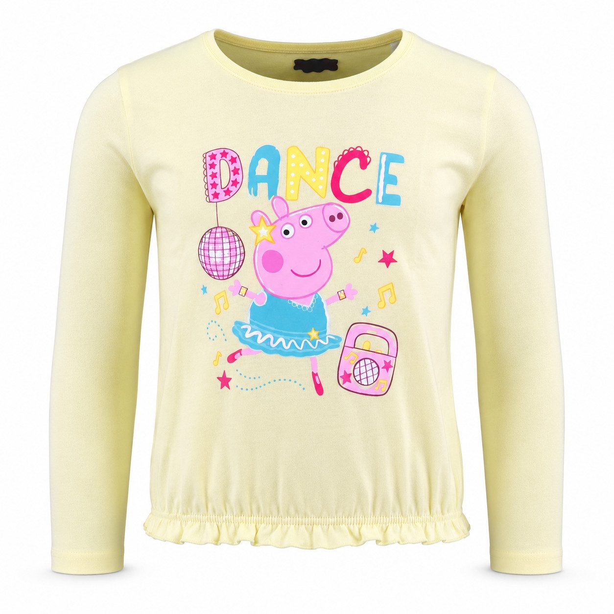 Peppa Pig Langarmshirt PEPPA Wutz Kinder Mädchen T-Shirt langarm Shirt 100% Baumwolle - Gr. 92 bis 116
