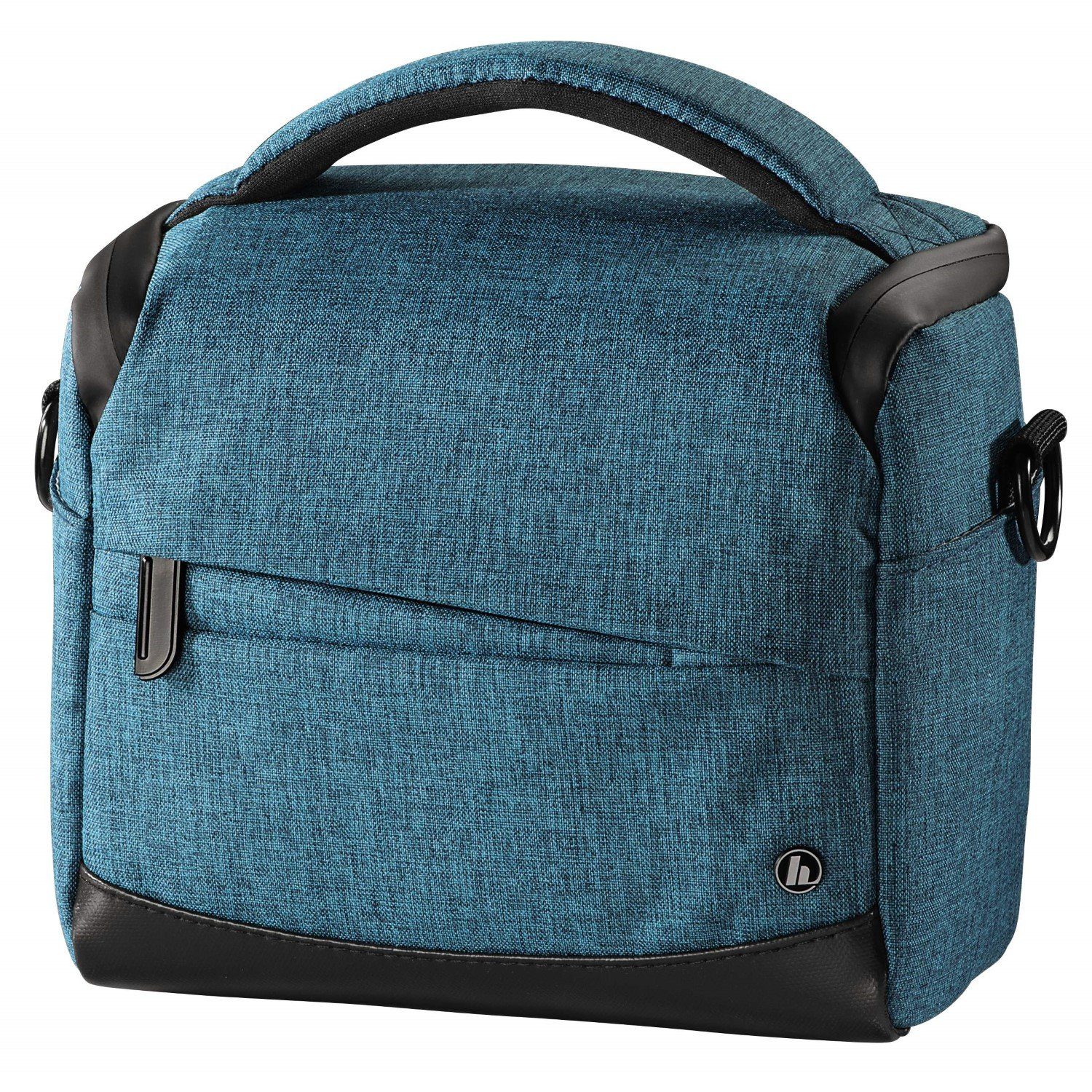 Hama Kameratasche Kamera-Tasche Trinidad 110 Foto-Tasche Universal Blau, Case Schultergurt Tragegriff Zubehör-Fächer Digitalkamera Systemkamera