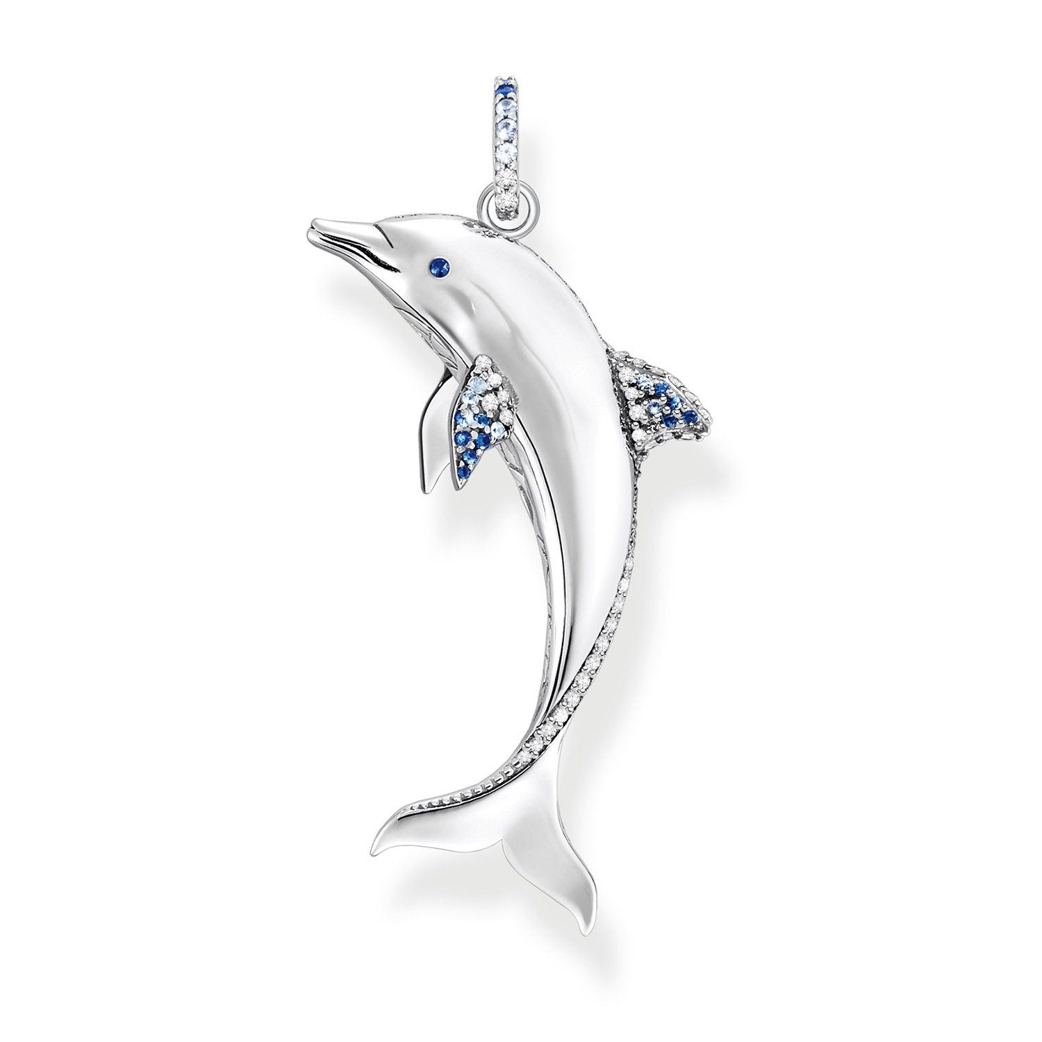 THOMAS SABO Kettenanhänger Delfin mit b...