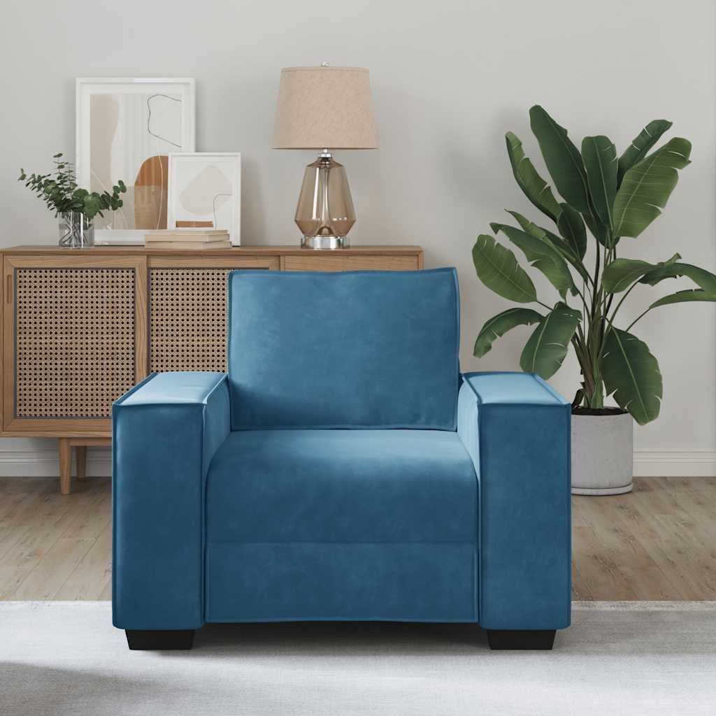 vidaXL Sofa Sessel Blau 60 cm günstig online kaufen