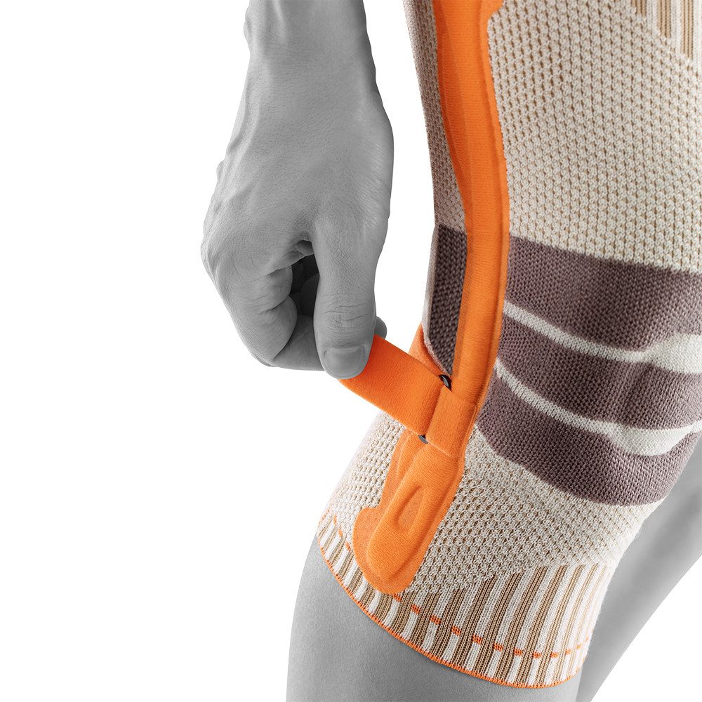 Bauerfeind Kniebandage Outdoor Knee Support, mit Omega-Pad, elastisches Material, für den Unterkörper