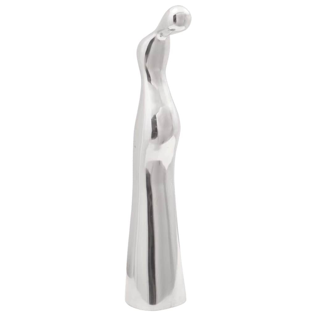 vidaXL Skulptur Skulptur Silber 10 x 16 x 49 cm Aluminium (1 St)