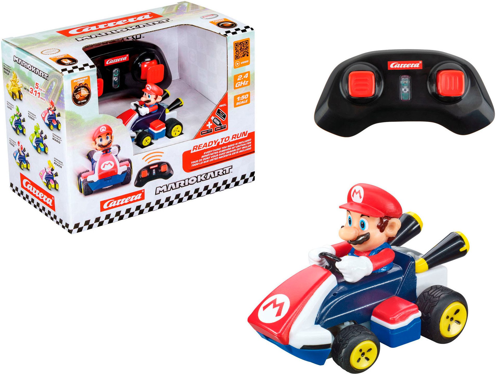 Carrera® RC-Auto Carrera® RC Mini Mario Kart™, Mario, 2,4 GHz