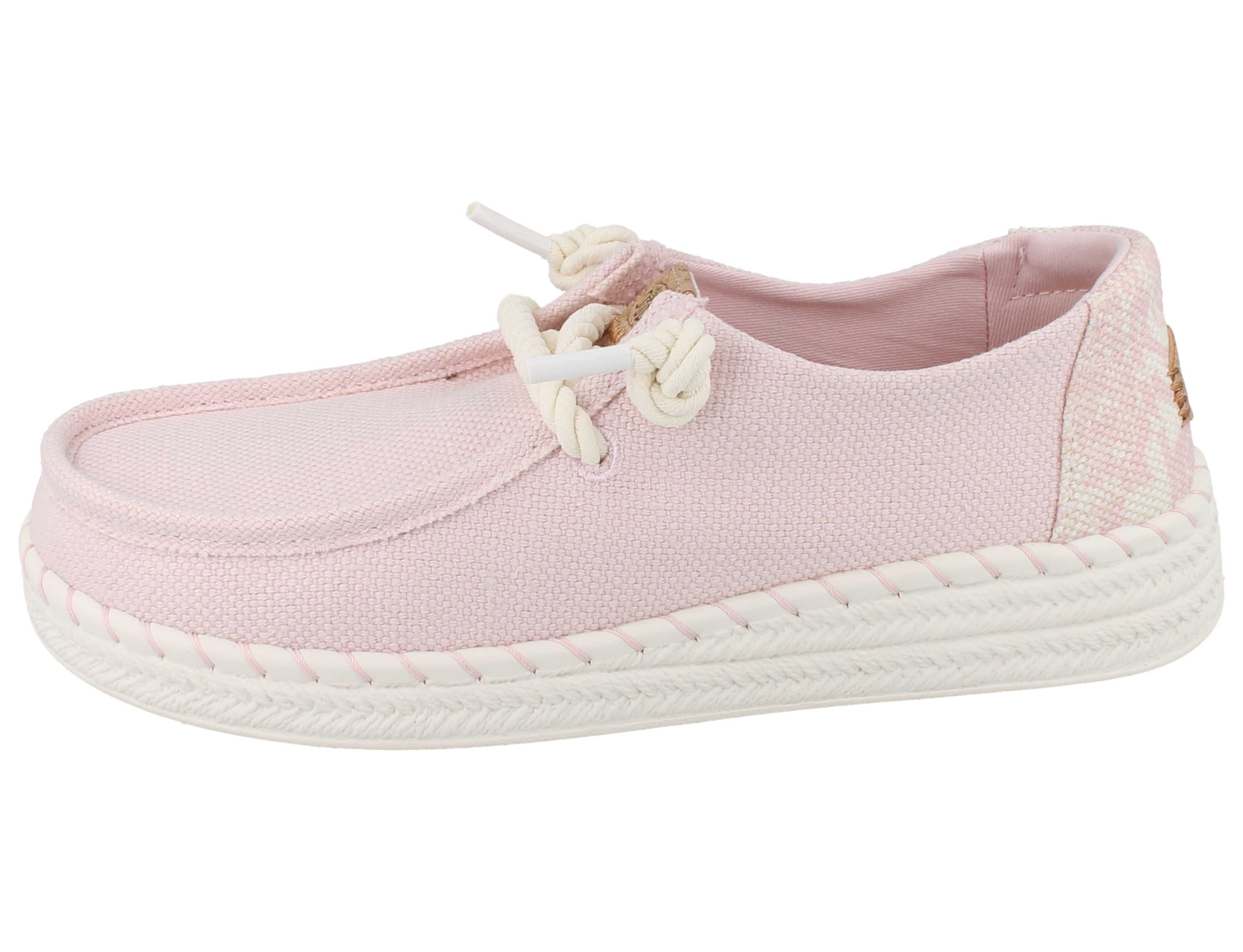 Hey Dude HEY DUDE Wendy Espadrille Damen Schlupfsneaker rosa Textil - Größe: Slipper Wechselfußbett