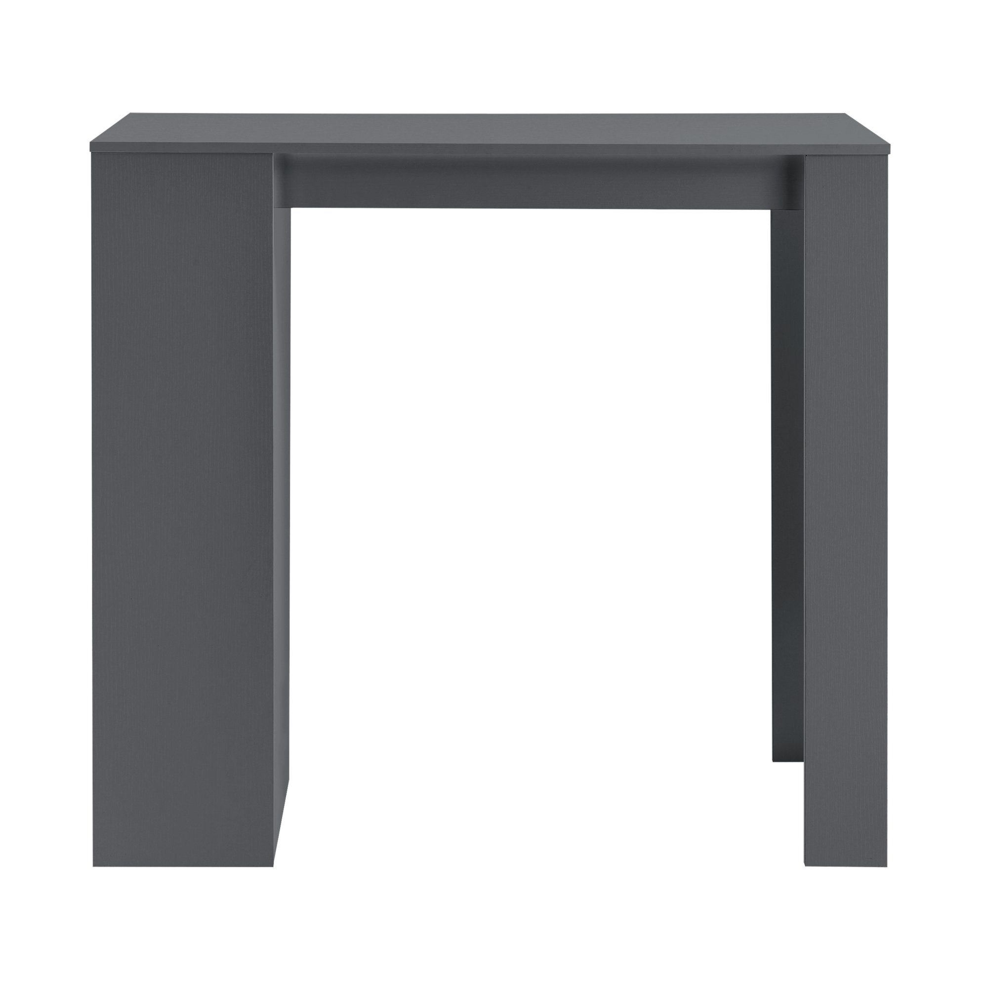 en.casa Bartisch, »Kouvola« Bartheke mit Ablagefach Dunkelgrau günstig online kaufen