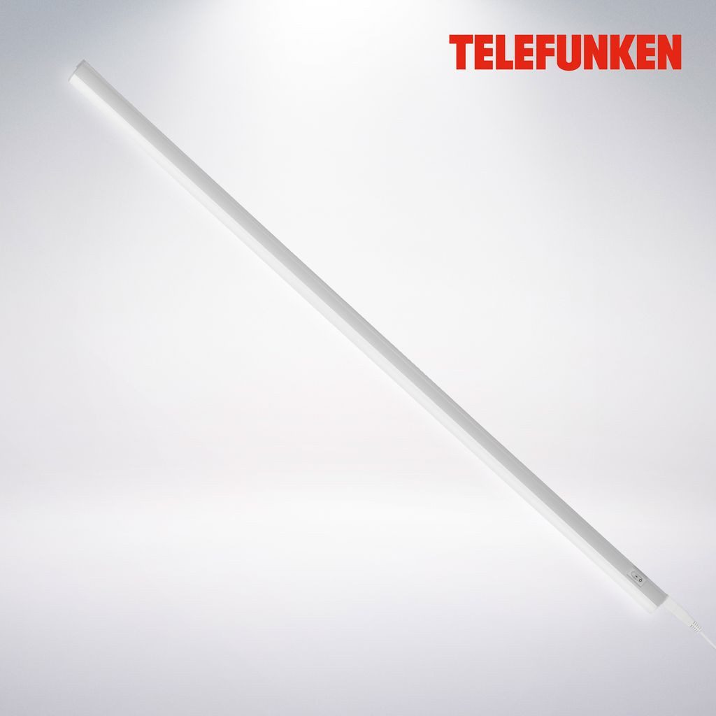 Telefunken LED Unterbauleuchte 200306TF, LED fest integriert, 2700K - Extra-Warmweiß, Unterbauleuchte 10W 1100lm 4000K 88,4x2,2x3cm