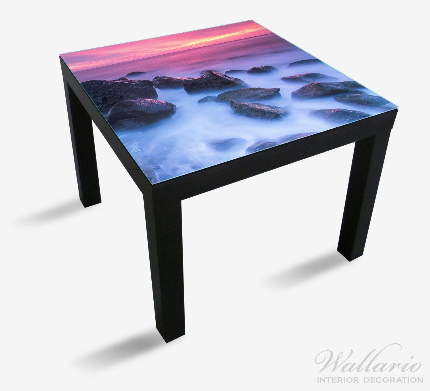 Sonnenuntergang Lack Ikea geeignet bei Meer Wallario St), Felsen für (1 Tischplatte im Tisch