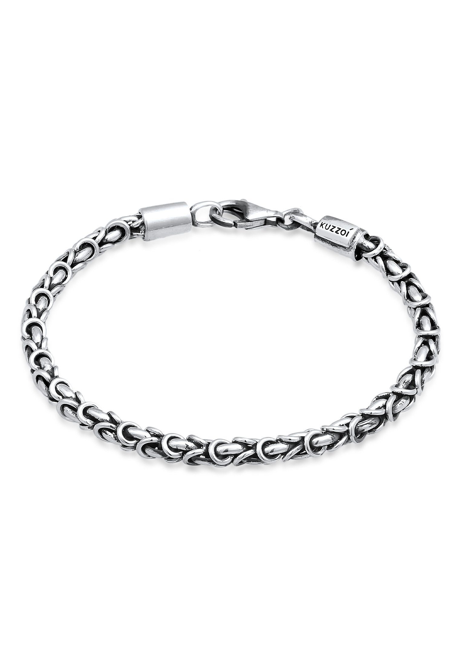 Kuzzoi Silberarmband Königskette Basic 925 Silber