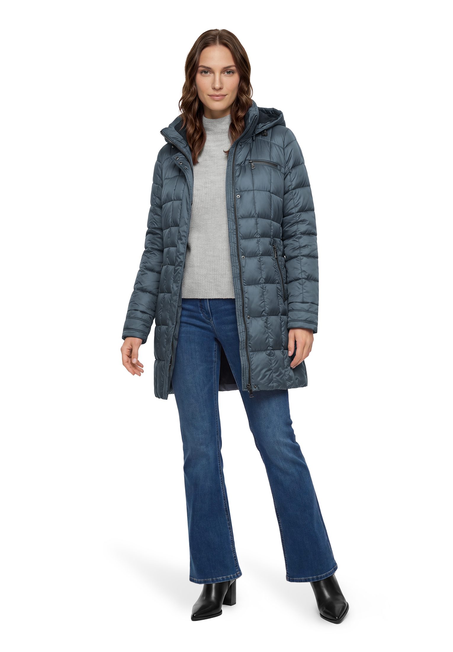 Gil Bret Steppmantel Winterjacke mit abnehmbarer Kapuze und Reißverschluss – Bild 5 von 5