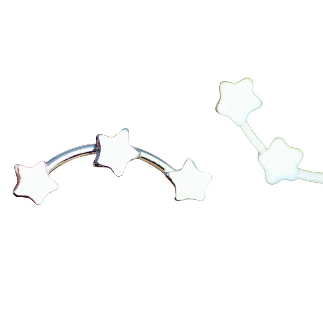 ELLAWIL Paar Ohrstecker kleine Ohrringe Ohrschmuck Sternen Ohrstecker Sterne / Sternchen (GESCHENKIDEE, Sterling Silber 925), inklusive Geschenkschachtel