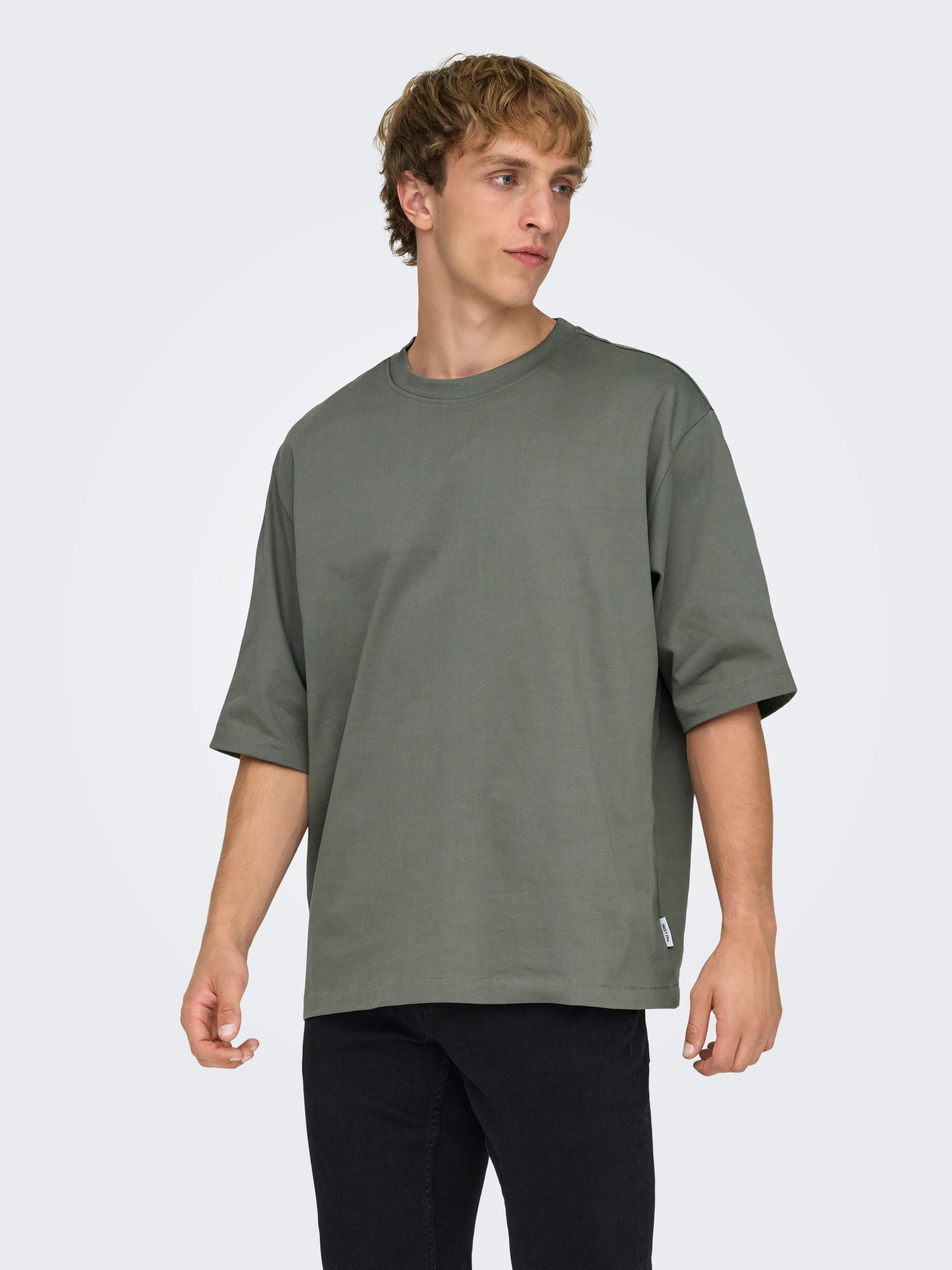 ONLY & SONS Rundhalsshirt ONSMILLENIUM OVZ SS TEE NOOS