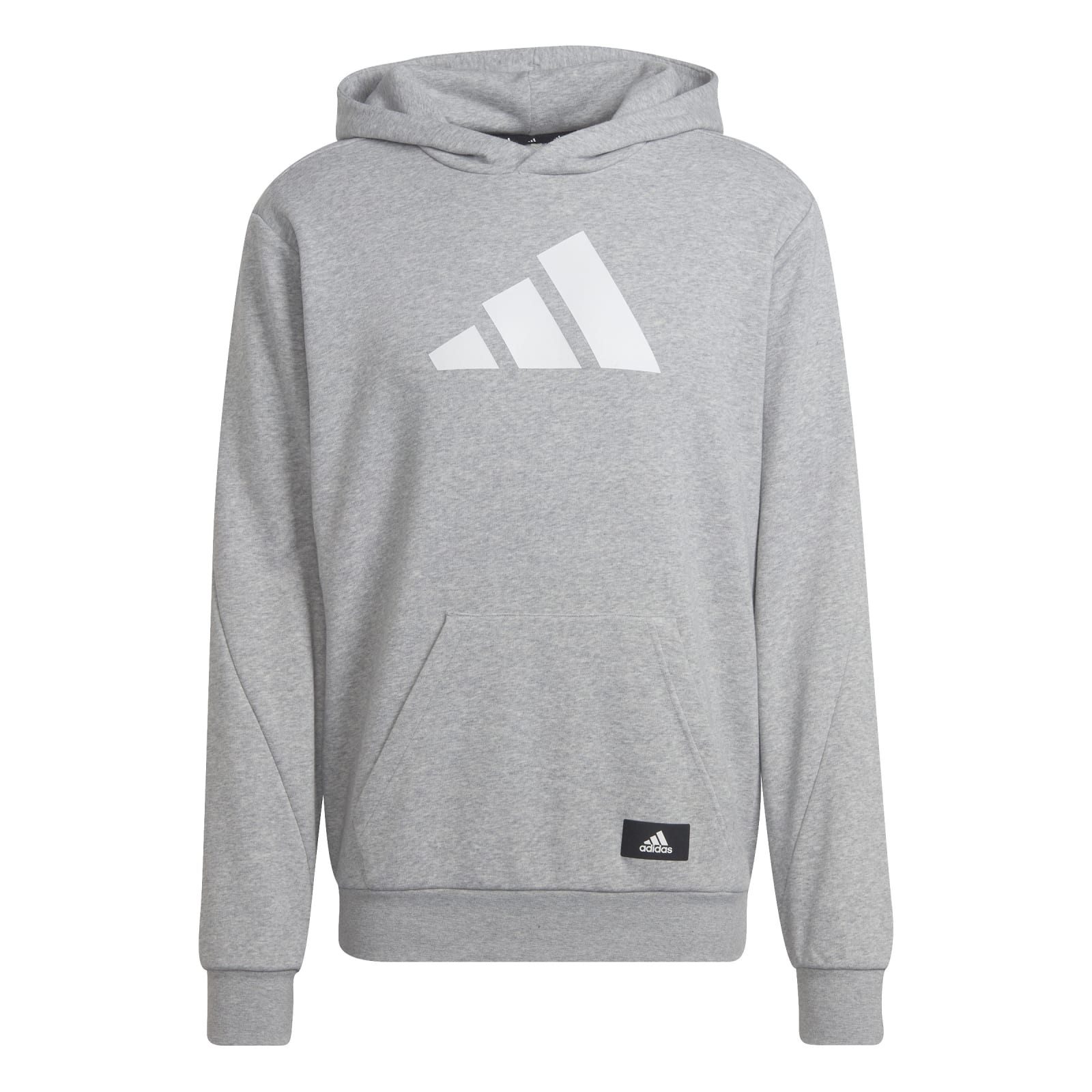 adidas Performance Kapuzenpullover Future Icons Three Bar Hoodie (Baumwollmix) grau Herren