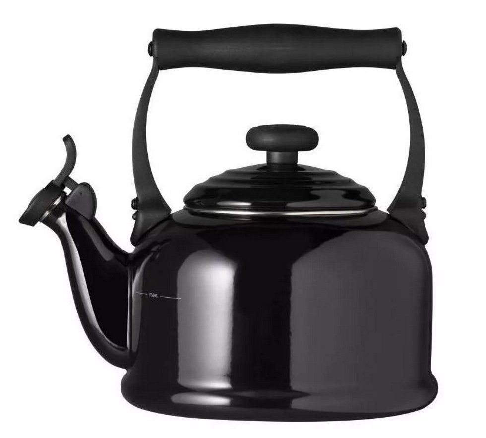 LE CREUSET Wasserkessel Tradition Schwarz